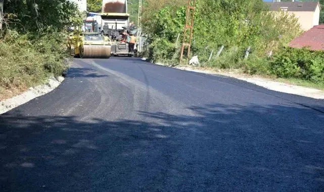 Türkeli'de sıcak asfalt çalışmaları