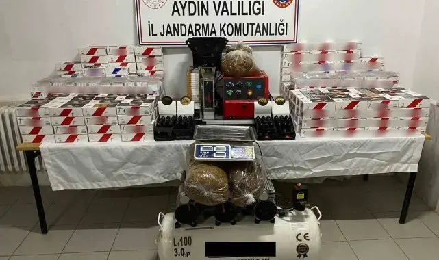 Didim'de kaçak sigara operasyonu