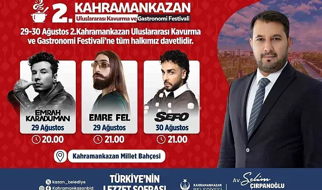 "Uluslararası Kavurma ve Gastronomi Festivali"nde hazırlıklar tamam