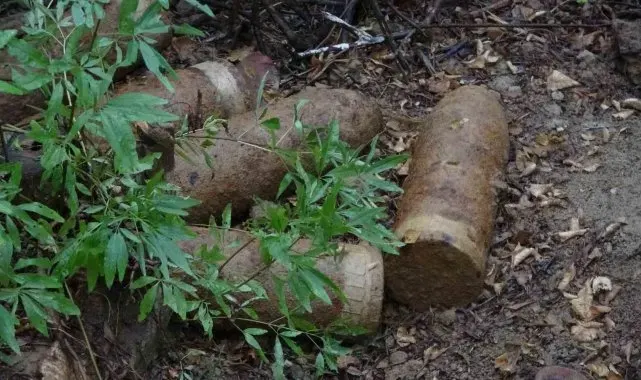 Çanakkale'de 109 yıllık 18 top mermisi bulundu
