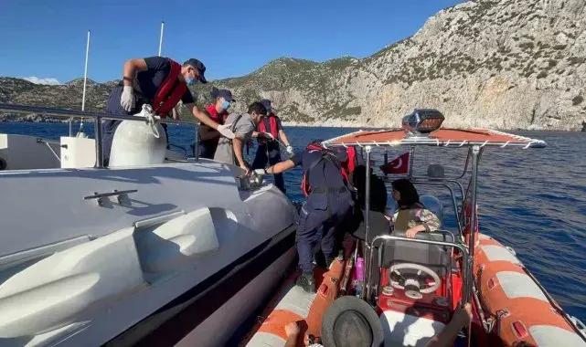 Armella koyunda 5 düzensiz göçmen yakalandı