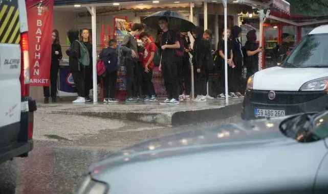 Edirne'de sağanak yağış
