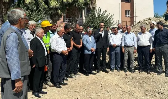 Samsat'ın Taşkuyu Köyünde cami temeli atıldı