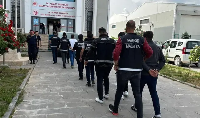 Malatya'da torbacı operasyonu: 17 tutuklama