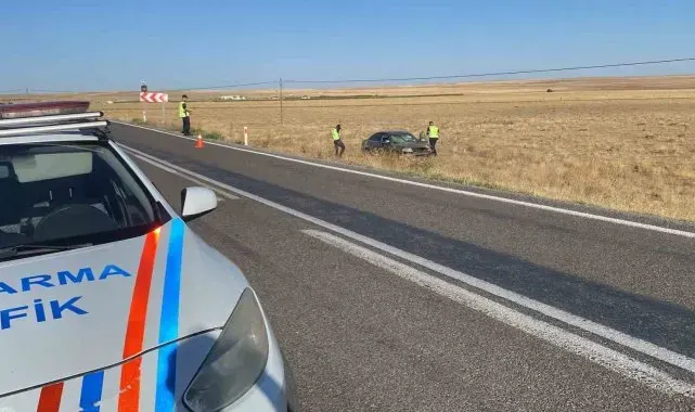 Konya'da otomobil şarampole uçtu: 3 yaralı