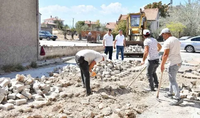 Başkan Koca, Sanayi Sitesindeki üst yapı çalışmalarını inceledi