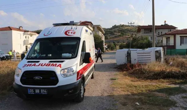 Amasya'da 2 otomobil çarpıştı: 2 yaralı