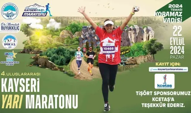 Koramaz Vadisi temalı Kayseri yarı maratonunda geri sayım başladı