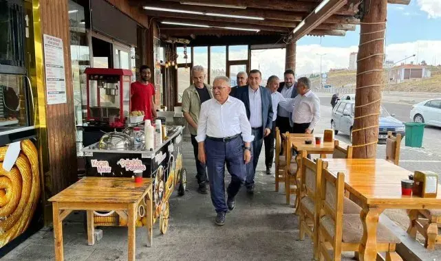 Büyükkılıç'tan, Kayseri'nin zirvesinde esnaf ziyareti