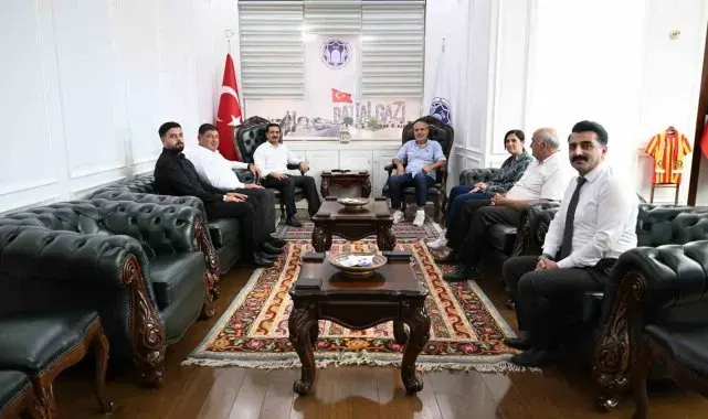Başkan Taşkın, Abbas Güçlü'yü ağırladı