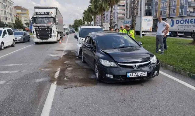 Çarşamba'da 3 araçlı zincirleme kaza: 3 yaralı