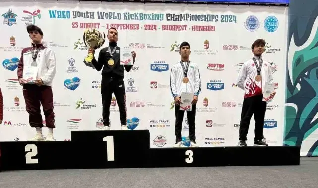 İlkadımlı sporcu kick boksta dünya 3'üncüsü oldu