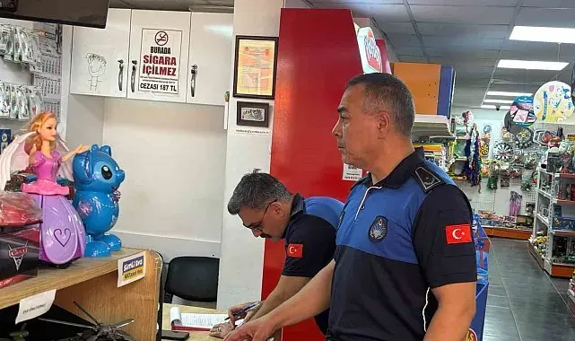 Zabıta ekiplerinden okul öncesi kırtasiye denetimleri
