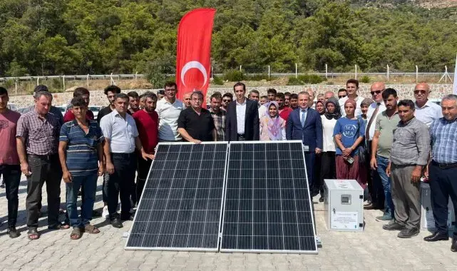 Bozyazı'da hayvan yetiştiricilerine güneş enerjisi paneli dağıtıldı