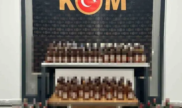 Yalova'da 130 litre kaçak alkol ele geçirildi