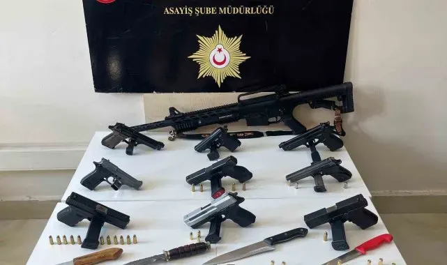 Sivas'ta çok sayıda silah ele geçirildi