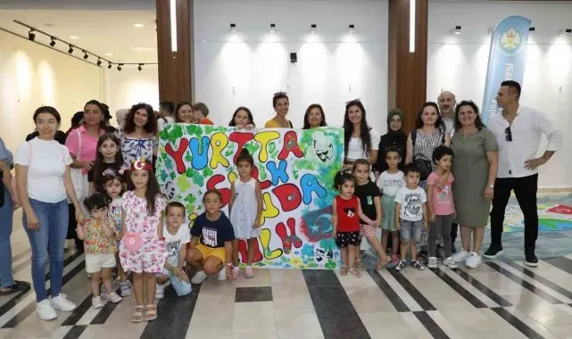 Şehzadeler'de çocuklar barışı sanatla anlattı