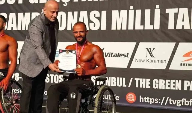 Halit Durak, Türkiye Vücut Geliştirme şampiyonu oldu