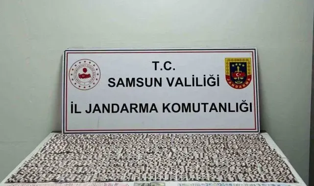 Jandarma 4 bin 555 sentetik ecza hap ele geçirdi