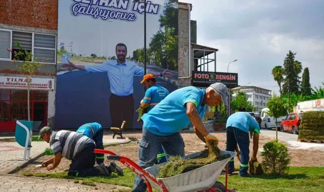 Başkan Kadir Aydar'dan Ceyhan'ın merkezine yeni yeşil alan