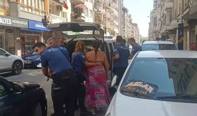 Ortalığı birbirine kattı, yakalanınca küfretti
