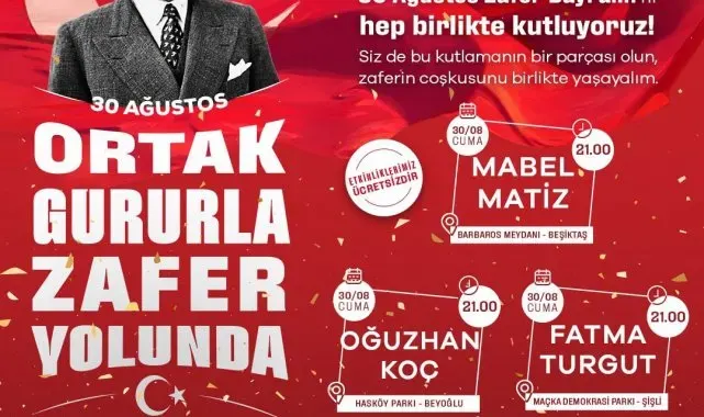 Şişli'de '30 Ağustos Zafer Bayramı' coşkuyla kutlanacak