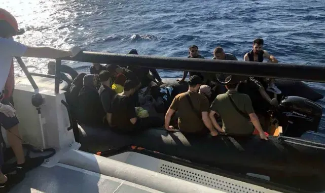 Datça'da 40 düzensiz göçmen yakalandı