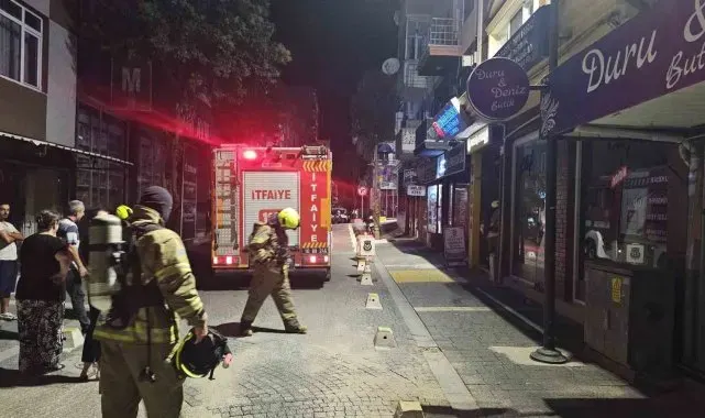 Bandırma'da ocakta unutulan yemek yangına sebep oldu