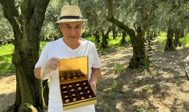 Bu da oldu... Altın kaplamalı zeytin yok satıyor