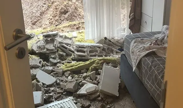 Ordu'da istinat duvarı çöktü: 48 daireli bina boşaltıldı