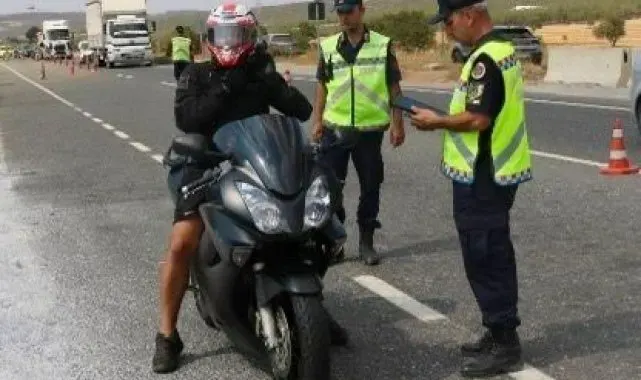 Muğla İl Jandarma Komutanlığı'ndan motosiklet ve motorlu bisiklet denetimi