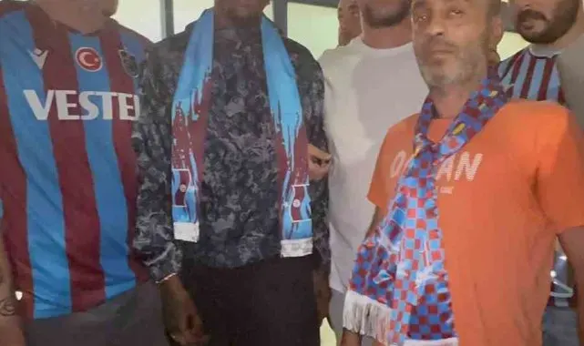 Trabzonspor'un yeni transferi Muhammed Cham Trabzon'da