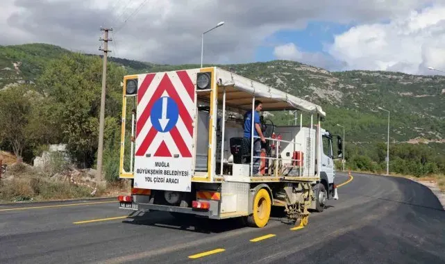Büyükşehir ekipleri 10 bin km çizgi çalışması yaptı