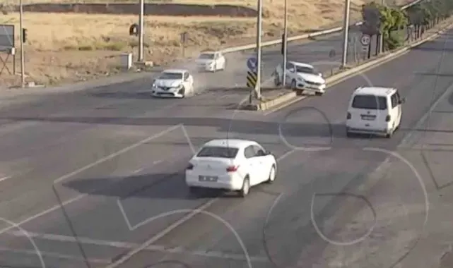Kırıkkale'deki trafik kazaları KGYS kamerasında