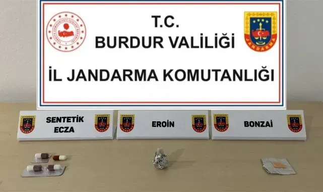 Burdur'da jandarmanın uyuşturucu operasyonunda 1 şüpheli tutuklandı