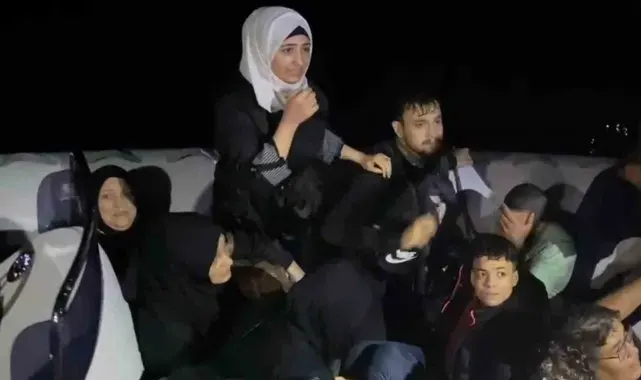 Datça'da 18 düzensiz göçmen yakalandı