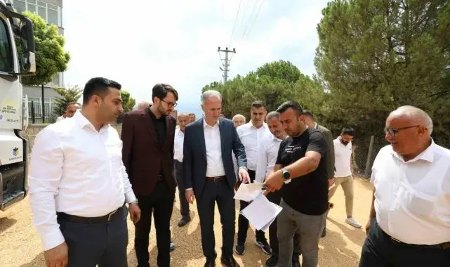 İnegöl'de asfalt çalışmaları başladı