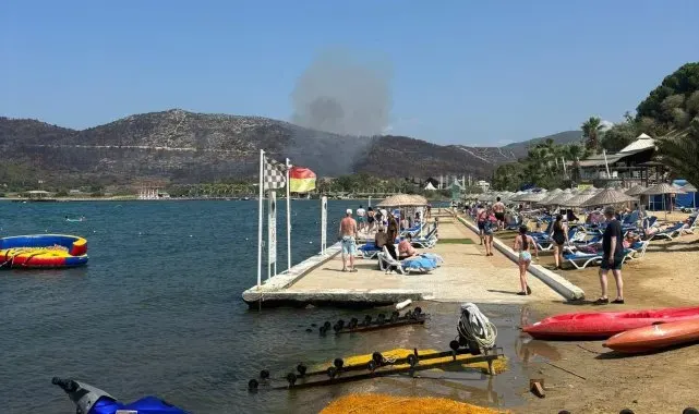 Kuşadası'ndaki orman yangını büyümeden söndürüldü