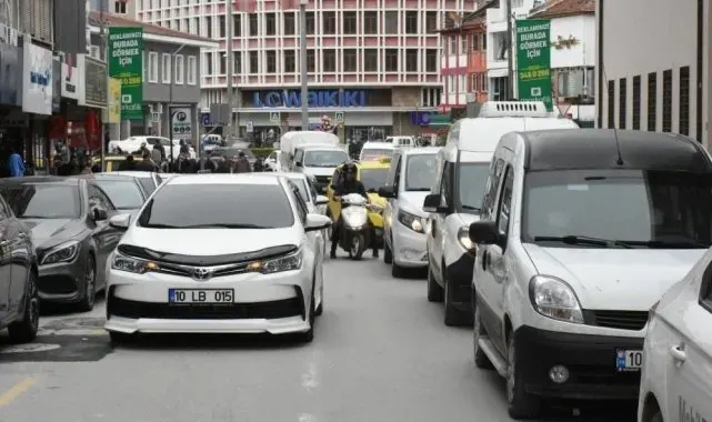 Balıkesir'de temmuz ayında araç sayısı 619 bin 590 oldu