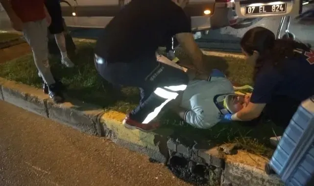 Aynı istikamette motosikletler çarpıştı: 2 yaralı