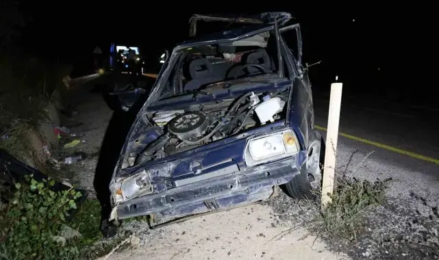 Kastamonu'da otomobil takla attı: 1'i ağır 5 yaralı