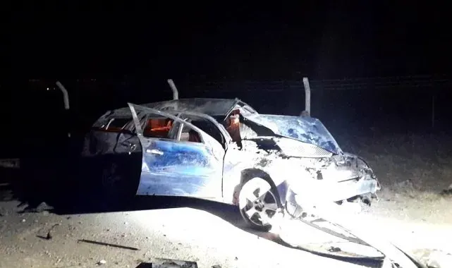 Kulu'da kontrolden çıkan otomobil takla attı: 1 yaralı