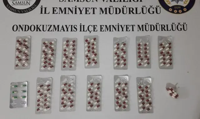 19 Mayıs ilçesinde sentetik ecza ele geçirildi