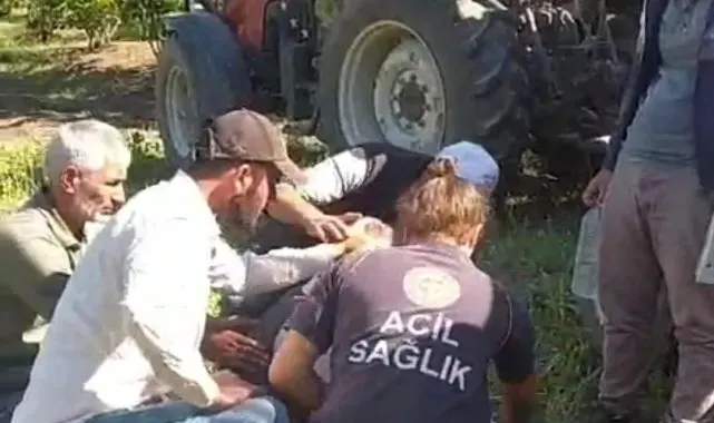 D-140'da otomobil ile traktör çarpıştı: 2 yaralı