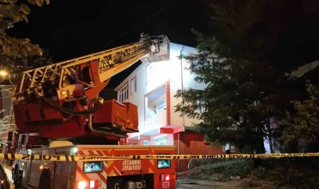 Sultanbeyli'de kömürlükte çıkan yangın mahalleliyi korkuttu