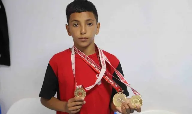 12 yaşındaki Ağrılı sporcu, 3. Türkiye şampiyonluğuna ulaştı