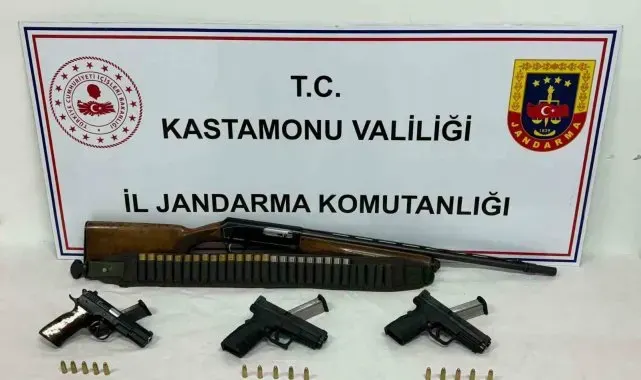 Kastamonu'da kaçak silah operasyonu: 1 gözaltı