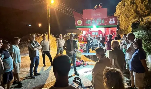 Marmaris Çetibeli'nde yangın gönüllülerine eğitim verildi