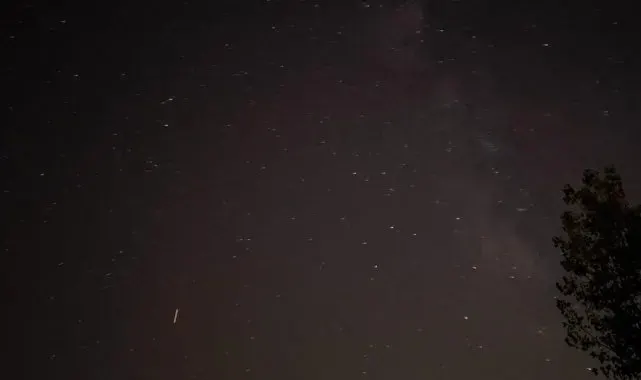 Meteor yağmurunu cep telefonu ile görüntüledi