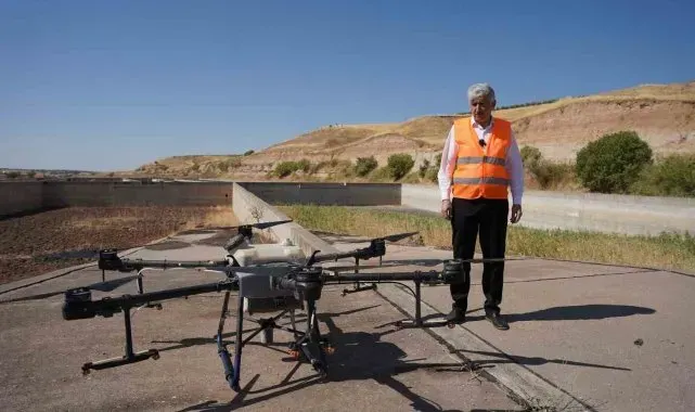 Kahta'da sivrisinekle mücadelede dronlu çözüm